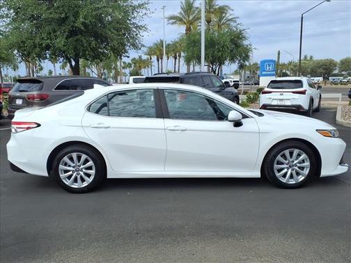 WHITE 2019 Toyota Camry LE