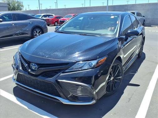 Midnight Black Metallic 2021 Toyota Camry XSE