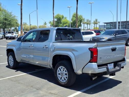 Celestial Silver Metallic 2025 Toyota Tacoma Boulder Fabric w/Smoke Si