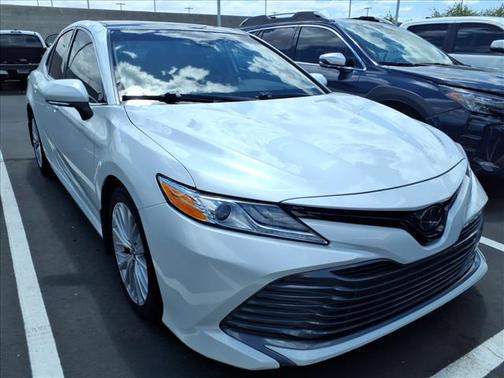 WHITE 2020 Toyota Camry XLE