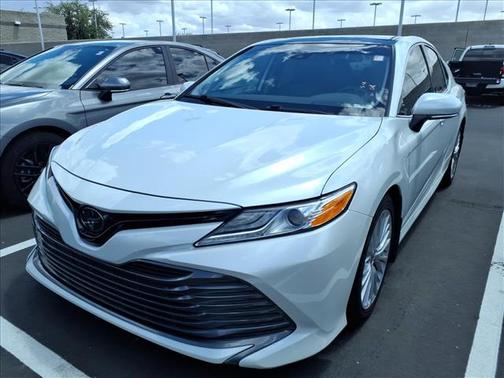 WHITE 2020 Toyota Camry XLE