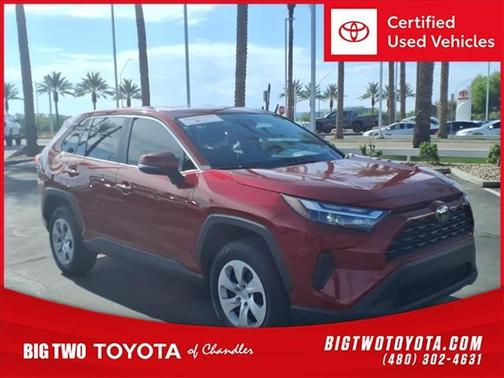 RED 2025 Toyota RAV4 LE