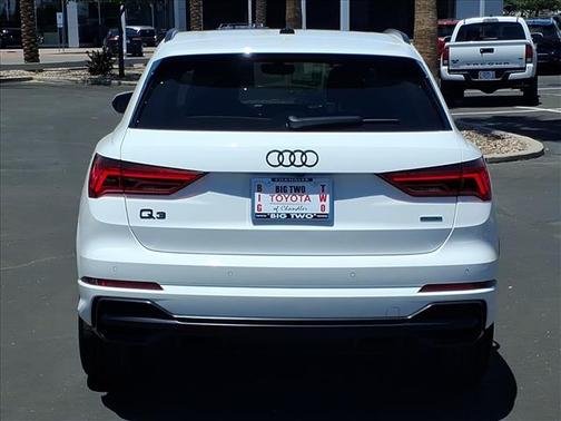 WHITE 2022 Audi Q3 45 S line Premium