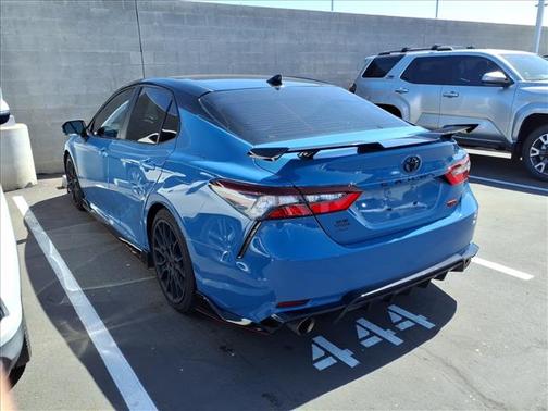 Cavalry Blue with two-ton 2022 Toyota Camry TRD