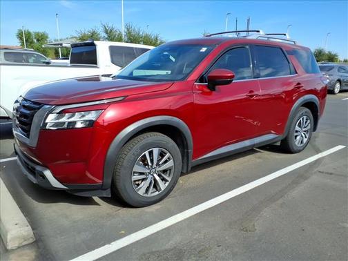 Red 2024 Nissan Pathfinder SL FWD