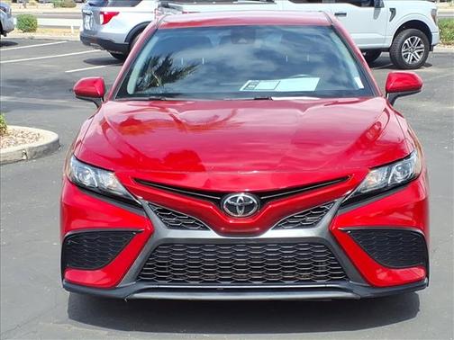 RED 2021 Toyota Camry SE