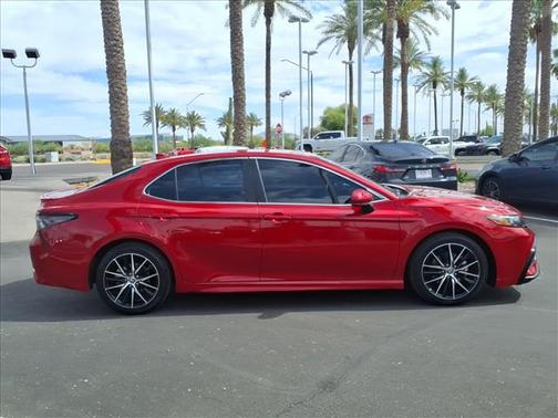 RED 2021 Toyota Camry SE
