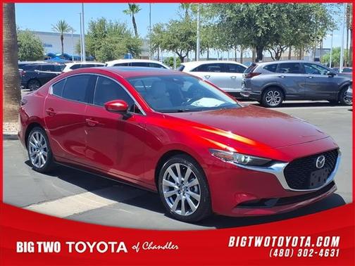 RED 2021 Mazda Mazda3 FWD w/Premium Package