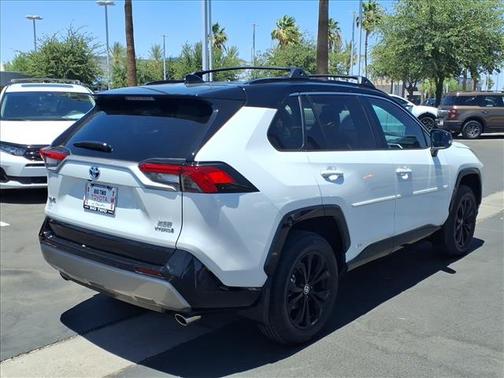 WHITE 2023 Toyota RAV4 Hybrid SE