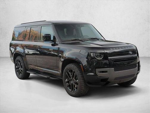Santorini Black Metallic 2026 Land Rover Defender P400 Outbound