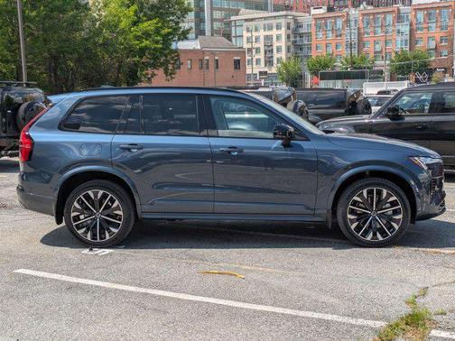 Denim Blue Metallic 2026 Volvo XC90 Ultra Dark Theme, B6 AWD Gas (mild hybrid), Gasoline, 7 Seats