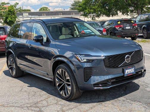 Denim Blue Metallic 2026 Volvo XC90 Ultra Dark Theme, B6 AWD Gas (mild hybrid), Gasoline, 7 Seats