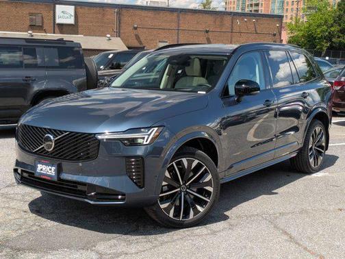 Denim Blue Metallic 2026 Volvo XC90 Ultra Dark Theme, B6 AWD Gas (mild hybrid), Gasoline, 7 Seats