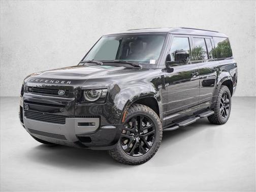 Santorini Black Metallic 2026 Land Rover Defender P400 Outbound
