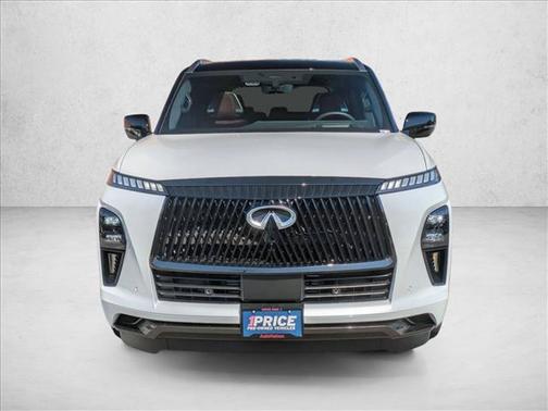 Radiant White/Black Obsidian 2025 INFINITI QX80 AUTOGRAPH AWD