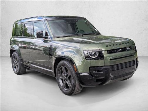 Woolstone Green Metallic 2026 Land Rover Defender P400 X-Dynamic SE