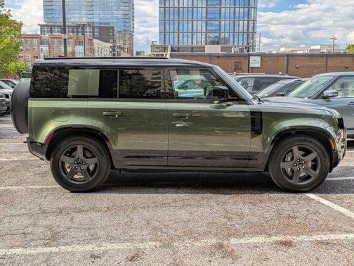 Woolstone Green Metallic 2026 Land Rover Defender P400 X-Dynamic SE