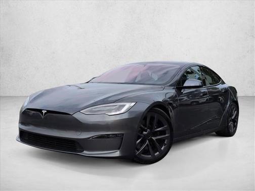 Silver/Gray 2021 Tesla Model S Plaid