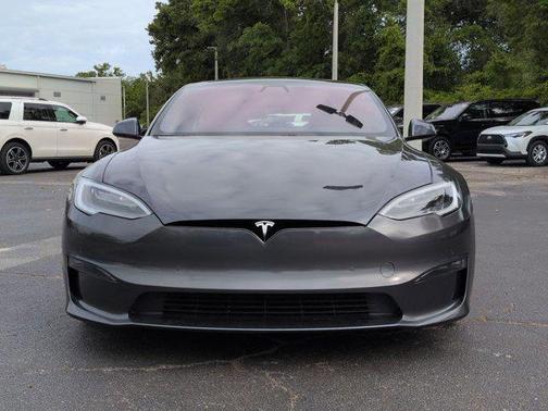 Silver/Gray 2021 Tesla Model S Plaid