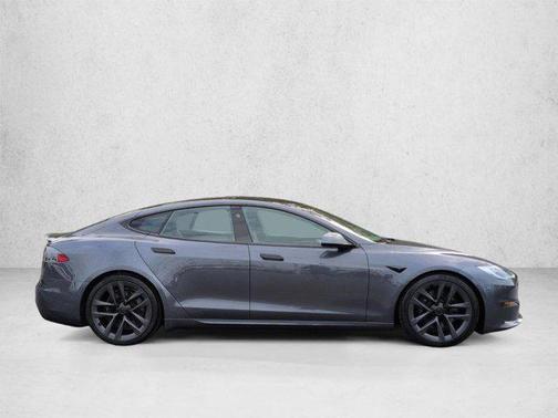 Silver/Gray 2021 Tesla Model S Plaid
