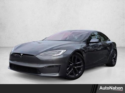 Silver/Gray 2021 Tesla Model S Plaid