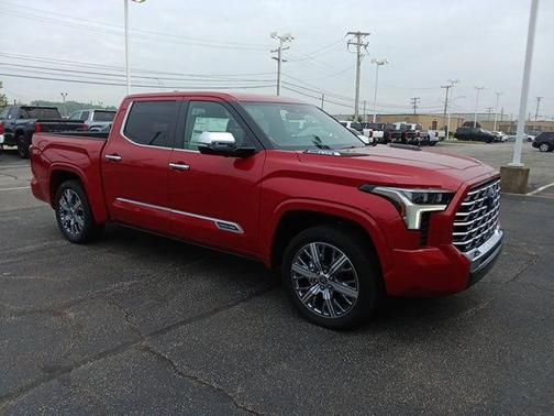 Supersonic Red 2024 Toyota Tundra Hybrid Capstone