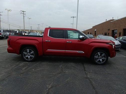 Supersonic Red 2024 Toyota Tundra Hybrid Capstone