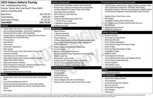 2023 Subaru Solterra Touring