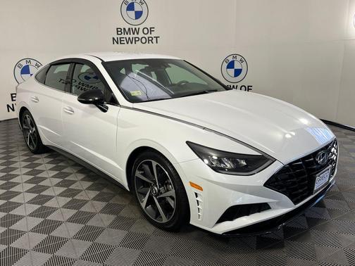 Quartz White 2021 Hyundai SONATA SEL Plus