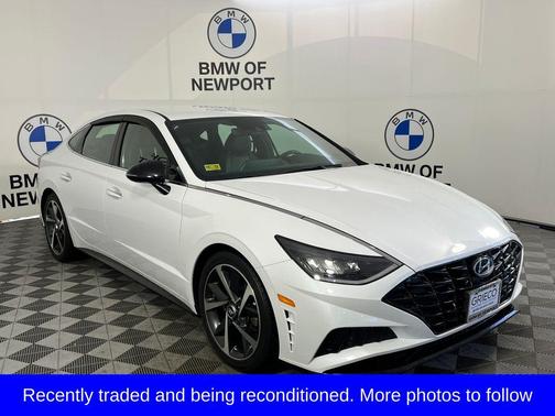 Quartz White 2021 Hyundai SONATA SEL Plus