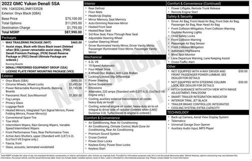 2022 GMC Yukon Denali