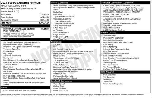 2024 Subaru Crosstrek Premium