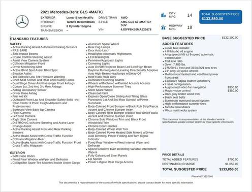 2021 Mercedes-Benz AMG GLS 63 Base