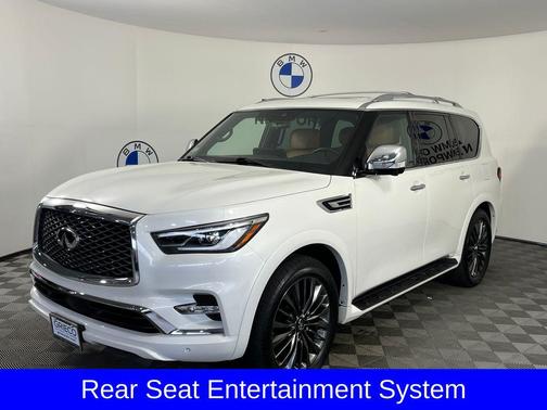 Moonstone White 2023 INFINITI QX80 Sensory