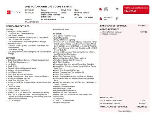 Raven 2023 Toyota GR86 Premium