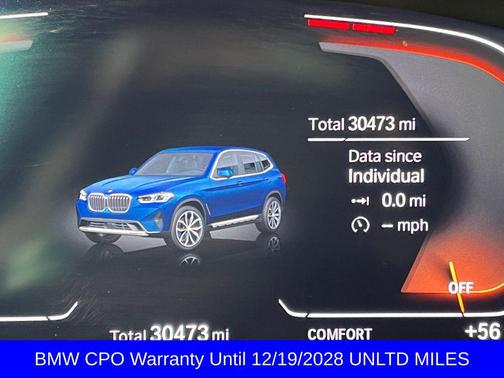 Phytonic Blue Metallic 2024 BMW X3 xDrive30i
