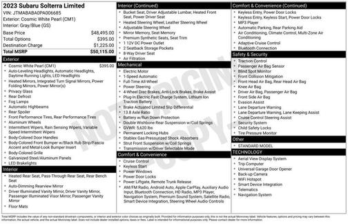 2023 Subaru Solterra Limited