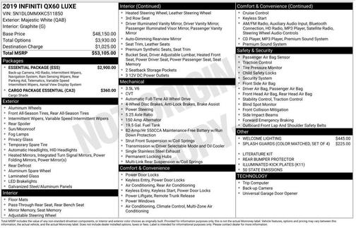 2019 INFINITI QX60 Luxe