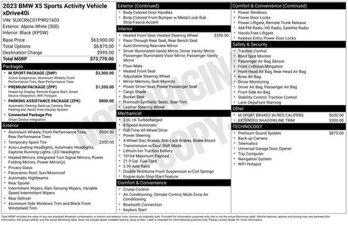 2023 BMW X5 xDrive40i