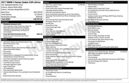 2017 BMW 330 330i xDrive