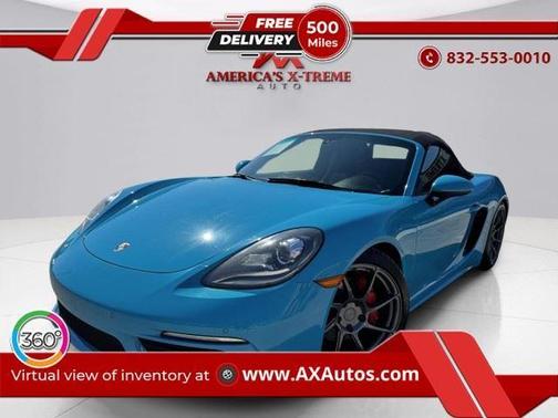 Blue 2018 Porsche 718 Boxster S