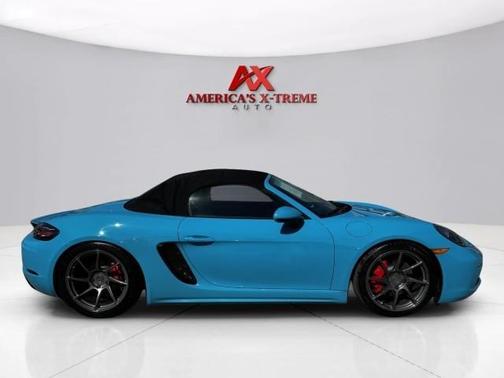 Blue 2018 Porsche 718 Boxster S