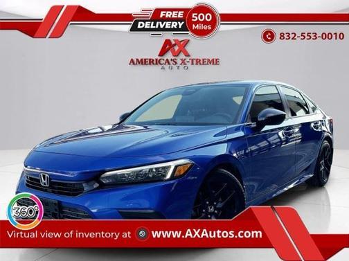 Aegean Blue Metallic 2022 Honda Civic Sport