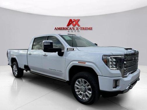 White Frost Tri-Coat 2022 GMC Sierra 3500 Denali