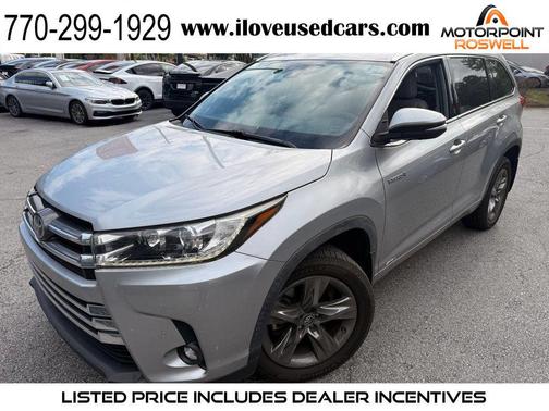 Celestial Silver Metallic 2019 Toyota Highlander Hybrid Platinum