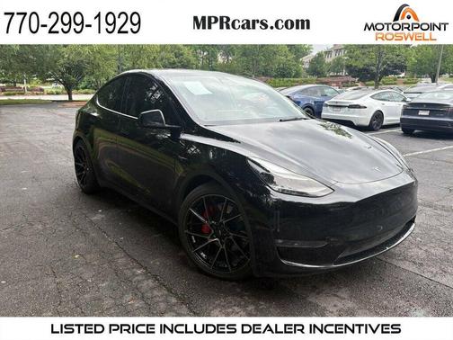 Solid Black 2022 Tesla Model Y Performance Dual Motor All-Wheel Drive