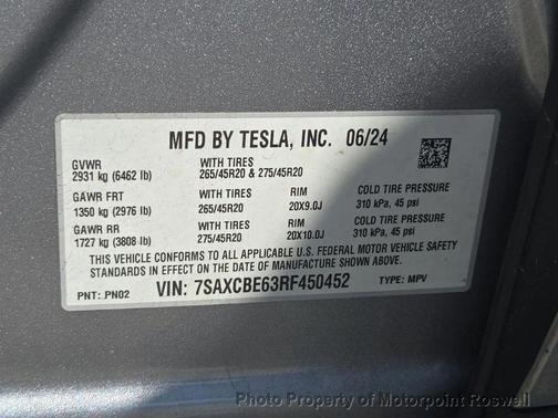 2024 Tesla Model X Plaid Tri Motor All-Wheel Drive