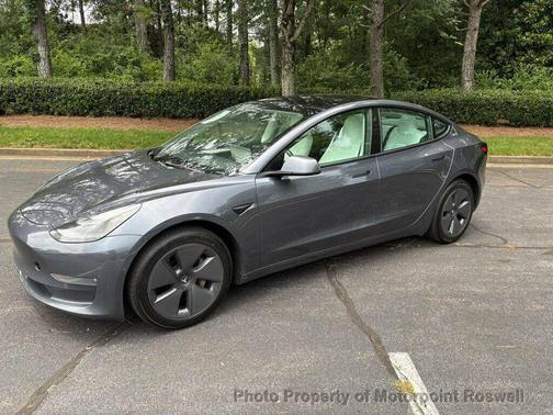 Grey 2022 Tesla Model 3 Long Range