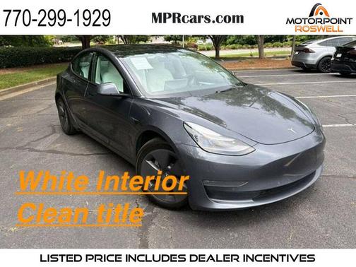 Grey 2022 Tesla Model 3 Long Range