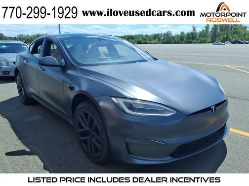 Gray 2021 Tesla Model S Plaid
